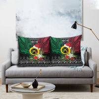 Vanuatu Pig's Tusk Meri Krismas! Pillow Cover Vanuatuan Ancient Art Spirit LT9 - Polynesian Pride