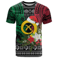 Vanuatu Pig's Tusk Meri Krismas! T Shirt Vanuatuan Ancient Art Spirit - Polynesian Pride