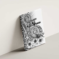 Ia Orana Tahiti Personalised Canvas Wall Art French Polynesia Hook Tattoo Special White Color LT9