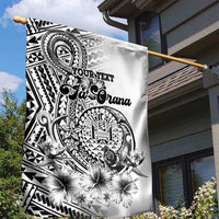Ia Orana Tahiti Personalised Garden Flag French Polynesia Hook Tattoo Special White Color LT9