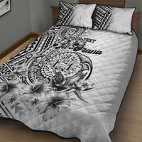 Ia Orana Tahiti Personalised Quilt Bed Set French Polynesia Hook Tattoo Special White Color LT9