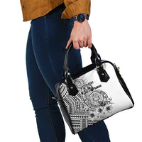 Ia Orana Tahiti Personalised Shoulder Handbag French Polynesia Hook Tattoo Special White Color LT9