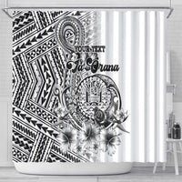 Ia Orana Tahiti Personalised Shower Curtain French Polynesia Hook Tattoo Special White Color LT9