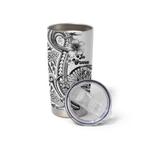 Ia Orana Tahiti Personalised Tumbler Cup French Polynesia Hook Tattoo Special White Color - Polynesian Pride