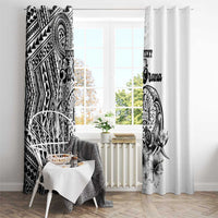 Ia Orana Tahiti Personalised Window Curtain French Polynesia Hook Tattoo Special White Color LT9