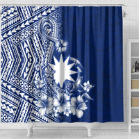 Nauru Independence Personalised Shower Curtain Naoero Hook Tattoo Special Polynesian Pattern LT9 - Polynesian Pride