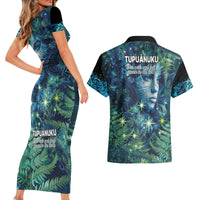 New Zealand Matariki Tupuanuku Couples Matching Short Sleeve Bodycon Dress and Hawaiian Shirt Te Wā o te Hauhake