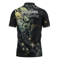 New Zealand Matariki Tupuarangi Zipper Polo Shirt Ng Kai o te Rangi LT9 - Polynesian Pride