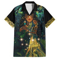 New Zealand Matariki Family Matching Short Sleeve Bodycon Dress and Hawaiian Shirt Rongo Mori Wellbeing and Good Luck LT9 Dad's Shirt - Short Sleeve Art - Polynesian Pride