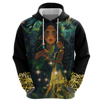 New Zealand Matariki Hoodie Rongo Mori Wellbeing and Good Luck LT9 - Polynesian Pride
