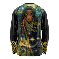 New Zealand Matariki Long Sleeve Shirt Rongo Mori Wellbeing and Good Luck LT9 - Polynesian Pride