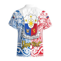 Personalised Polynesian Philippines Hawaiian Shirt Pilipinas Flag Style for 125th Independence Anniversary White LT9 - Polynesian Pride
