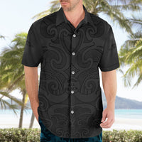 New Zealand Rugby Hawaiian Shirt - All Black Fern With Maori Tribal Pattern LT9 - Polynesian Pride