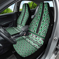 New Zealand Maori Niho Taniwha Car Seat Cover Kakariki Mangopare and Puhoro Pattern