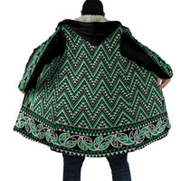 New Zealand Maori Niho Taniwha Cloak Kakariki Mangopare and Puhoro Pattern - Polynesian Pride