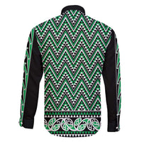 New Zealand Maori Niho Taniwha Family Matching Short Sleeve Bodycon Dress and Hawaiian Shirt Kakariki Mangopare and Puhoro Pattern