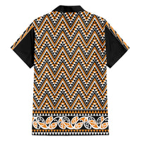 New Zealand Maori Niho Taniwha Family Matching Puletasi and Hawaiian Shirt Karaka Mangopare and Puhoro Pattern LT9 - Polynesian Pride