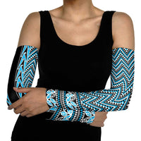 New Zealand Maori Niho Taniwha Arm Sleeves Kikorangi Mangopare and Puhoro Pattern - Polynesian Pride