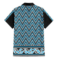 New Zealand Maori Niho Taniwha Family Matching Mermaid Dress and Hawaiian Shirt Kikorangi Mangopare and Puhoro Pattern LT9 - Polynesian Pride