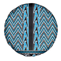 New Zealand Maori Niho Taniwha Spare Tire Cover Kikorangi Mangopare and Puhoro Pattern