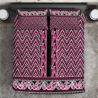 New Zealand Maori Niho Taniwha Bedding Set Mawhero Mangopare and Puhoro Pattern