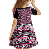 New Zealand Maori Niho Taniwha Family Matching Off Shoulder Short Dress and Hawaiian Shirt Mawhero Mangopare and Puhoro Pattern