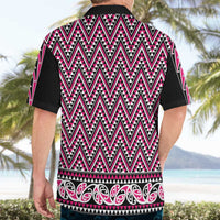 New Zealand Maori Niho Taniwha Hawaiian Shirt Mawhero Mangopare and Puhoro Pattern