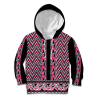 New Zealand Maori Niho Taniwha Kid Hoodie Mawhero Mangopare and Puhoro Pattern
