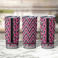 New Zealand Maori Niho Taniwha Tumbler Cup Mawhero Mangopare and Puhoro Pattern LT9 - Polynesian Pride
