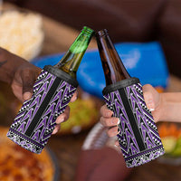 New Zealand Maori Niho Taniwha 4 in 1 Can Cooler Tumbler Waiporopo Mangopare and Puhoro Pattern LT9 - Polynesian Pride