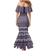 New Zealand Maori Niho Taniwha Family Matching Mermaid Dress and Hawaiian Shirt Waiporopo Mangopare and Puhoro Pattern LT9 - Polynesian Pride