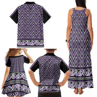 New Zealand Maori Niho Taniwha Family Matching Tank Maxi Dress and Hawaiian Shirt Waiporopo Mangopare and Puhoro Pattern LT9 - Polynesian Pride