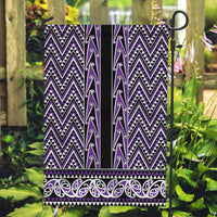New Zealand Maori Niho Taniwha Garden Flag Waiporopo Mangopare and Puhoro Pattern