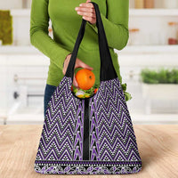 New Zealand Maori Niho Taniwha Grocery Bag Waiporopo Mangopare and Puhoro Pattern LT9 - Polynesian Pride
