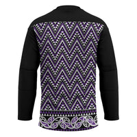 New Zealand Maori Niho Taniwha Hockey Jersey Waiporopo Mangopare and Puhoro Pattern LT9 - Polynesian Pride