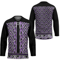 New Zealand Maori Niho Taniwha Hockey Jersey Waiporopo Mangopare and Puhoro Pattern - Polynesian Pride