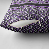 New Zealand Maori Niho Taniwha Pillow Cover Waiporopo Mangopare and Puhoro Pattern LT9 - Polynesian Pride