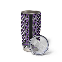New Zealand Maori Niho Taniwha Tumbler Cup Waiporopo Mangopare and Puhoro Pattern LT9 - Polynesian Pride