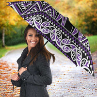 New Zealand Maori Niho Taniwha Umbrella Waiporopo Mangopare and Puhoro Pattern - Polynesian Pride