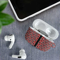 New Zealand Maori Niho Taniwha AirPods Case Whero Mangopare and Puhoro Pattern - Polynesian Pride