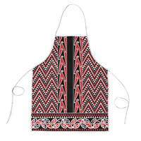 New Zealand Maori Niho Taniwha Apron Whero Mangopare and Puhoro Pattern - Polynesian Pride