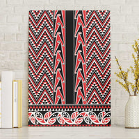 New Zealand Maori Niho Taniwha Canvas Wall Art Whero Mangopare and Puhoro Pattern