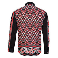 New Zealand Maori Niho Taniwha Family Matching Short Sleeve Bodycon Dress and Hawaiian Shirt Whero Mangopare and Puhoro Pattern LT9 - Polynesian Pride