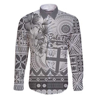 Vintage Bula Fiji Personalised Family Matching Summer Maxi Dress and Hawaiian Shirt Beige Hibiscus Tapa Pattern