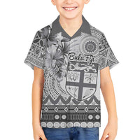 Vintage Bula Fiji Personalised Family Matching Summer Maxi Dress and Hawaiian Shirt Beige Hibiscus Tapa Pattern