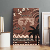 Personalised Bula Fiji 679 Canvas Wall Art Fijian Tagimoucia Masi Tapa Art