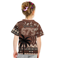 Personalised Bula Fiji 679 Kid T Shirt Fijian Tagimoucia Masi Tapa Art LT9 - Polynesian Pride