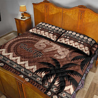 Personalised Bula Fiji 679 Quilt Bed Set Fijian Tagimoucia Masi Tapa Art