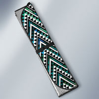 New Zealand Maori Niho Taniwha Auto Sun Shade Papua Shell - Mangopare Puhoro Pattern