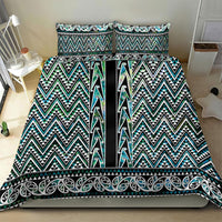 New Zealand Maori Niho Taniwha Bedding Set Papua Shell - Mangopare Puhoro Pattern